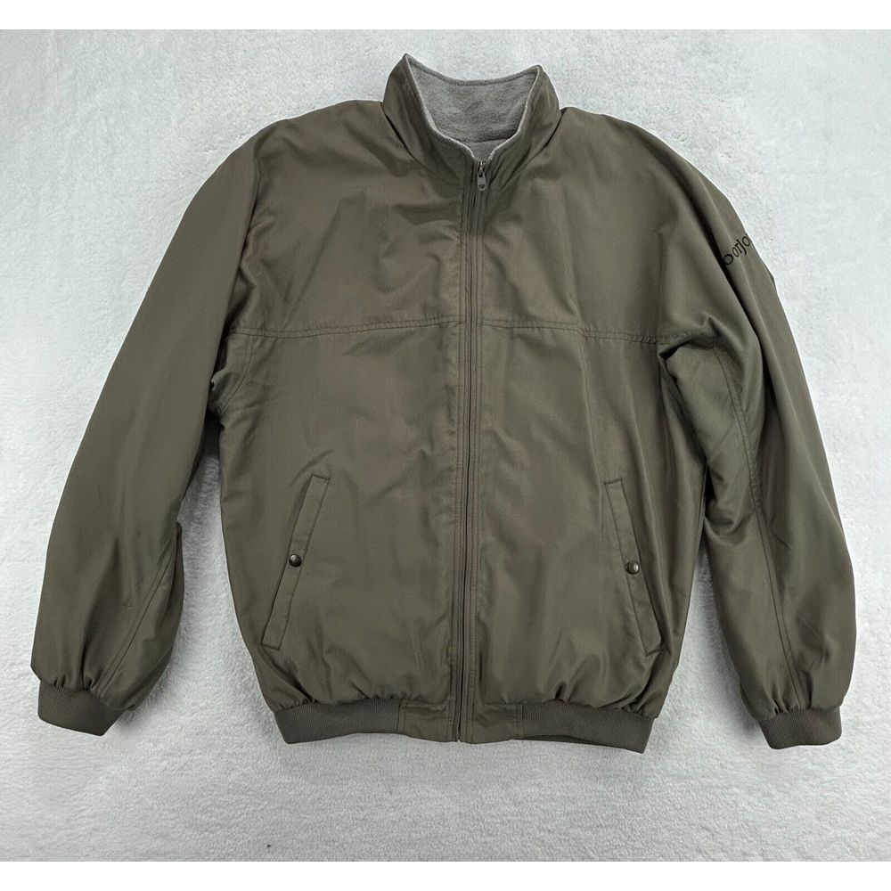 FootJoy Reversible Jacket Men M Golf Windbreaker Full Zip Fleece Cozy Dad